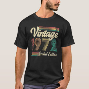 50-jarige geboren in 1972 50e verjaardag t-shirt