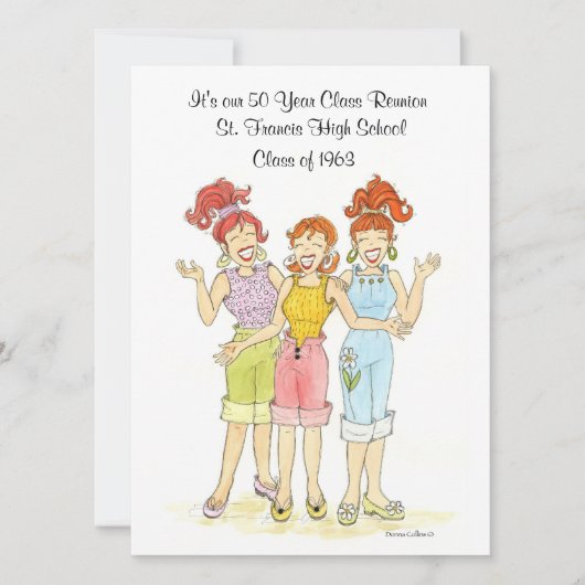 50-jarige hereniging kaart (Voorkant)