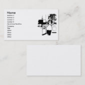 50-jarige huisvrouw visitekaartje (Voorkant / Achterkant)