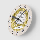 50-jarige jubileumklok ronde klok (Hoek)