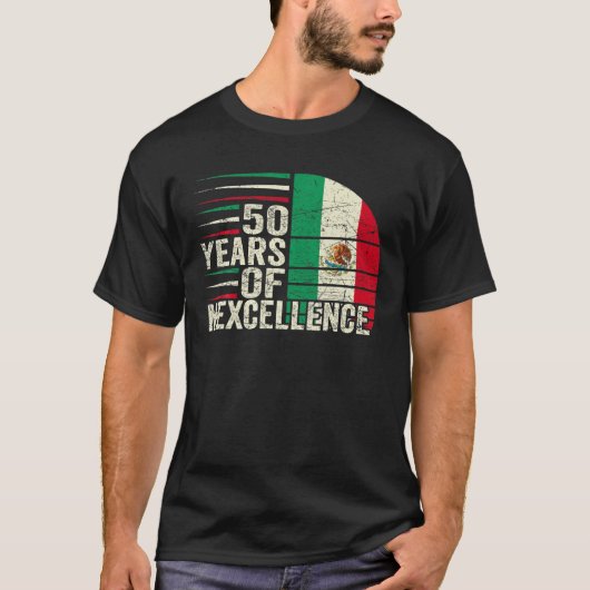 50-jarige Mexicaan 50e verjaardag pun vin T-shirt (Voorkant)