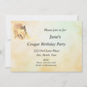 50-jarige partij nodigt aangepaste cougar-Humor ui Kaart (Achterkant)