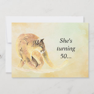 50-jarige partij nodigt aangepaste cougar-Humor ui Kaart