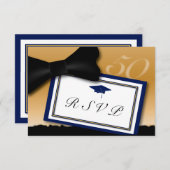 50-jarige reünie RSVP Blue (Voorkant / Achterkant)