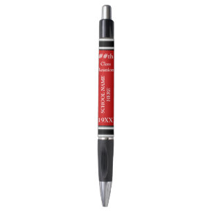 50-jarige Reunion Souvenirs Red, zwart, wit Pen