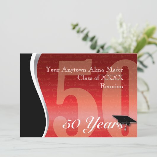  50-jarige vakbond kaart (Staand voorkant)