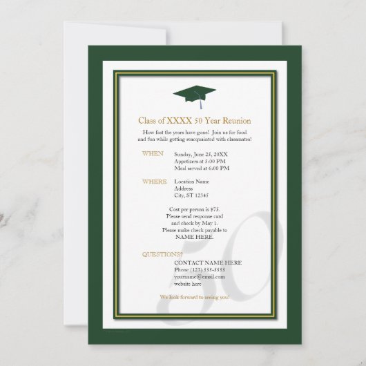  50-jarige vakbond kaart (Voorkant)