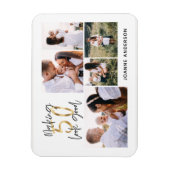 50-jarige verjaardag dankzij multi-fotovakantie magneet (Verticaal)