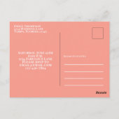 50-jarige verjaardag en Fabulous Modern Cocktails Briefkaart (Achterkant)