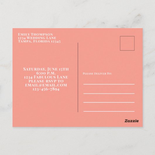 50-jarige verjaardag en Fabulous Modern Cocktails Briefkaart (Achterkant)