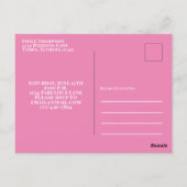 50-jarige verjaardag en Fabulous Photo Pink Cockta Briefkaart (Achterkant)