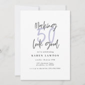 50-jarige verjaardag-uitnodiging (Voorkant)
