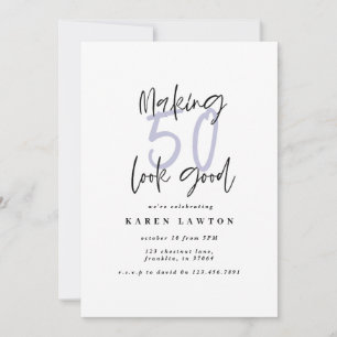 50-jarige verjaardag-uitnodiging
