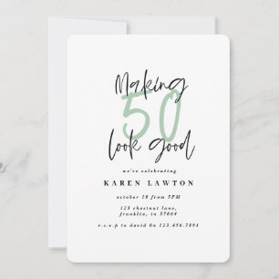 50-jarige verjaardag-uitnodiging