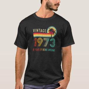 50-jarige Vintage geboren in 1973 50e verjaardag T-shirt
