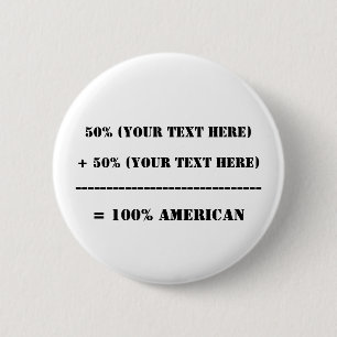 50% (Jouw tekst hier) Ronde Button 5,7 Cm