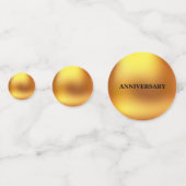 50 Jubileum/Verjaardag Gouden Tafel Confetti (Achterkanten)