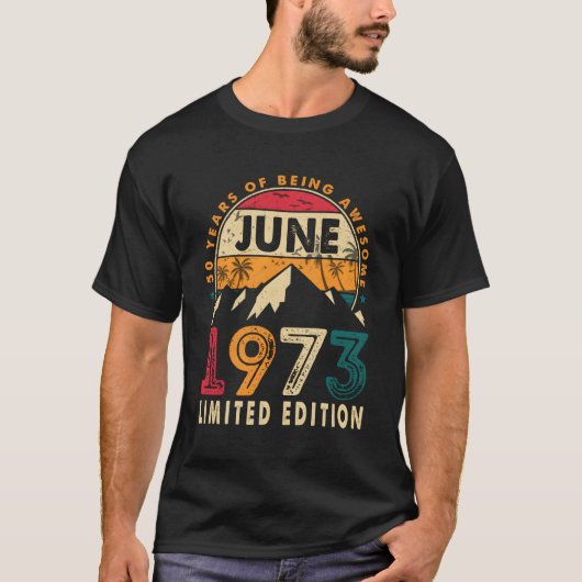 50 juni 1973 50ste dag t-shirt (Voorkant)