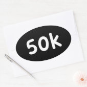 50 kB Ovale Sticker (Envelop)