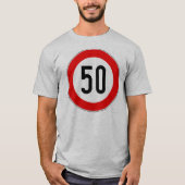 50 km/h T-Shirt, Mannen T-shirt (Voorkant)