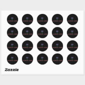 50 & Leven met Verlangen Ronde Sticker (Vel)