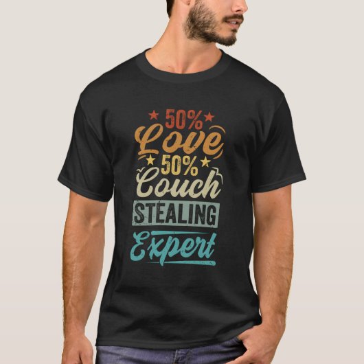 50 Liefde 50 Couch-Stealing Expert T-shirt (Voorkant)