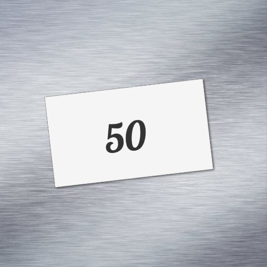 50 MAGNETISCH VISITEKAARTJE (Voorbeeld)