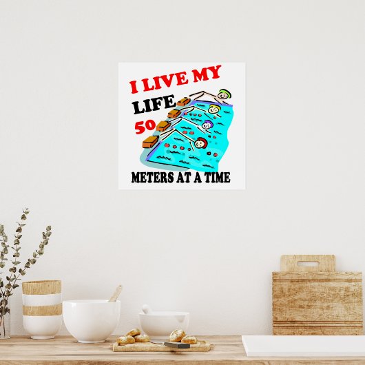 50 meter per keer poster (Keuken)