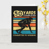 50 meter Voltooid Football op zaterdag Kaart (Gele Bloem)