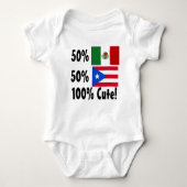 50% Mexicaan 50% Puerto Ricaan 100% Cute! Romper (Voorkant)