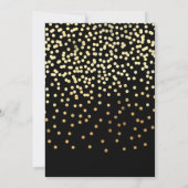 50 mijlpaal mousserende wijn goud zwarte glitter  kaart (Achterkant)