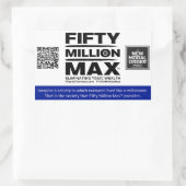 50 miljoen Max™ 4 rechthoekige Stickers (1) (Tas)
