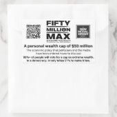 50 miljoen Max™ 4 rechthoekige Stickers (3) (Tas)