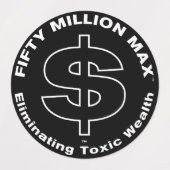 50 miljoen Max™ Dollar Logo 1,5-inch Stickers (30) (Design 2)