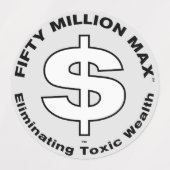 50 miljoen Max™ Dollar Logo 1,5-inch Stickers (30) (Design 1)