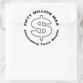 50 miljoen Max™ Dollar Logo 3" Stickers (6) (Tas)
