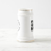 50 Miljoen Max™ Zwart Logo Wit Stein Mok (Center)