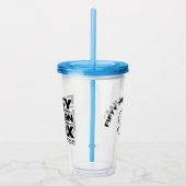 50 miljoen Max™ zwarte Logo 16oz acryl tuimelaar Acryl Drinkbeker (Rechts)