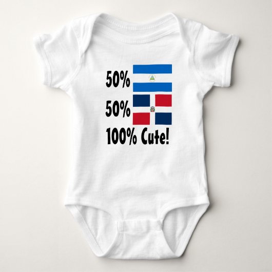 50% Nicaraguan 50% Dominicaanse 100% klap Romper (Voorkant)