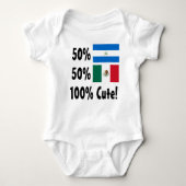 50% Nicaraguan 50% Mexicaan 100% klap Romper (Voorkant)