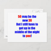 50 nieuwe 30 briefkaart (Voorkant / Achterkant)