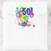 50! Of elke leeftijd verjaardagsballonnen Stickers (Tas)