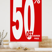 50% OFF Poster kleinhandel (Keuken)
