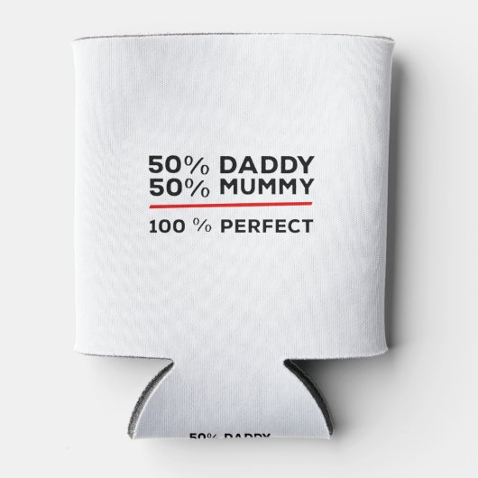 50% papa 50% mama 100% perfect blikjeskoeler (Voorkant)