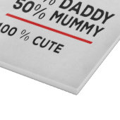 50% Papa 50% Mama 100% Schattige Snijplank (Hoek)