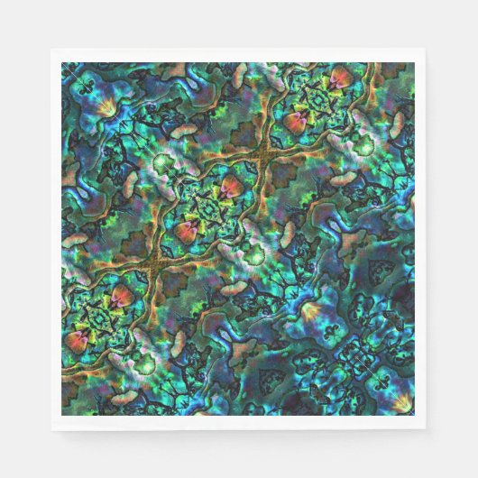 50 papieren servetten Abalone (Voorkant)