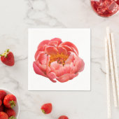 50 Papieren servetten - Coral Peony (Insitu)