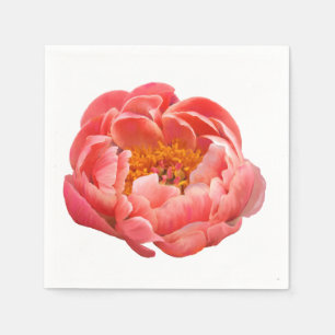 50 Papieren servetten - Coral Peony