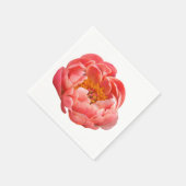 50 Papieren servetten - Coral Peony (Hoek)