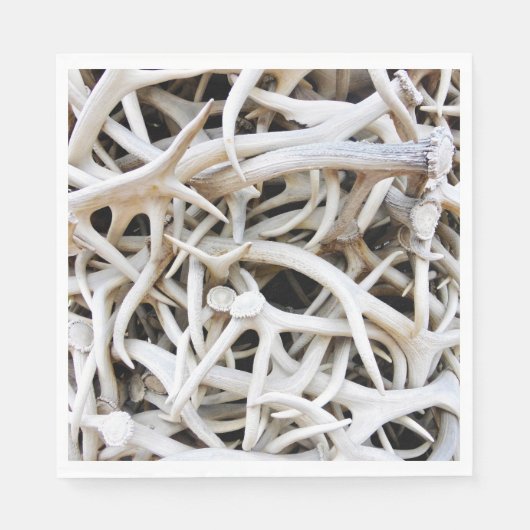 50 Papieren servetten Elk Antlers (Voorkant)